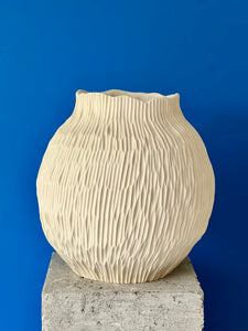 Ivory Moon Modern White Vase