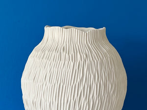 Ivory Moon Modern White Vase